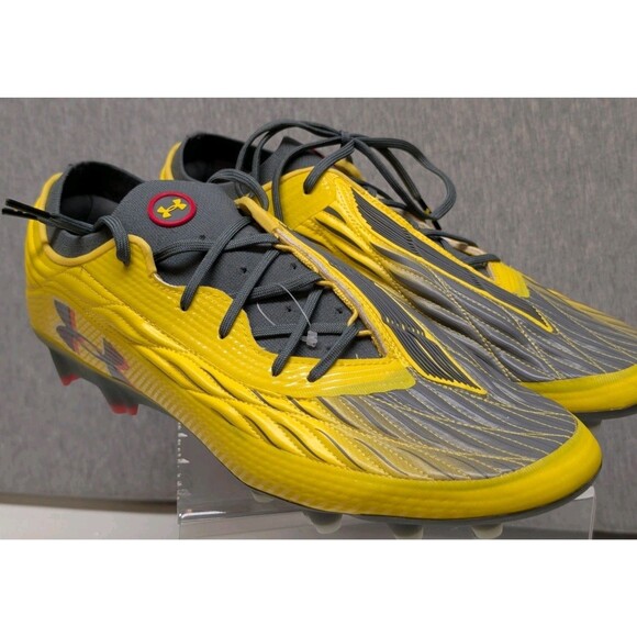 Under Armour Magnetico Elite 4 FG Soccer Cleats Taxi Grey 3027700-700 Men's 12.5 - Picture 1 of 8